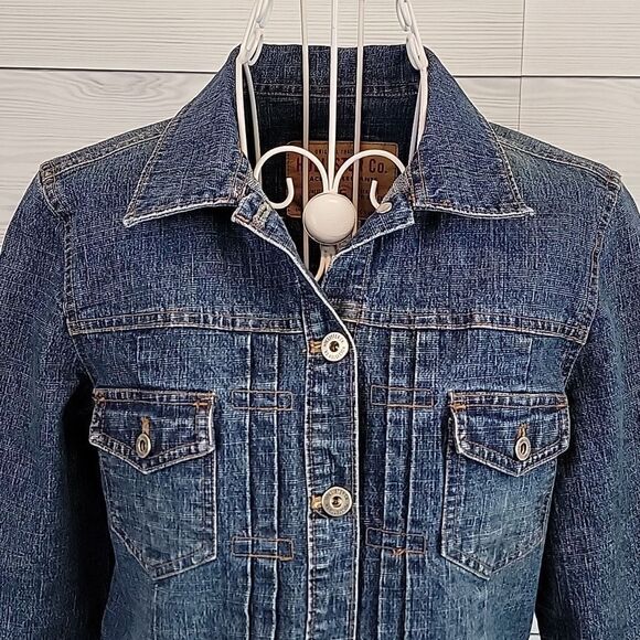 Hollister blue denim jean jacket Women's Size M - Picture 2 of 10